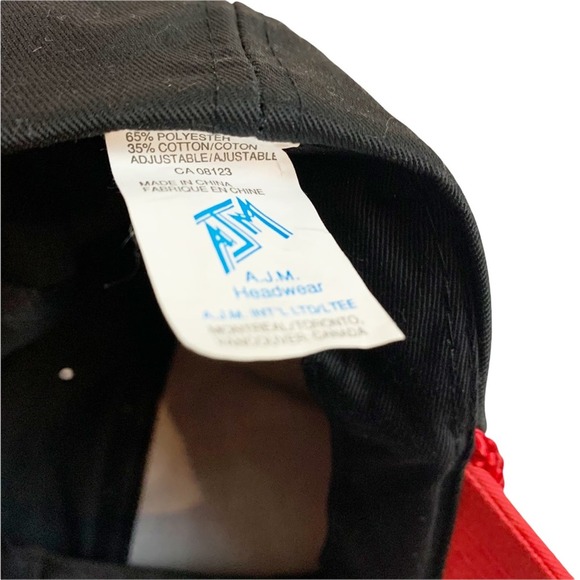 Vintage Neufeld Petroleum Propane Chemicals Trucker Hat with Braid Black Red - Picture 6 of 8